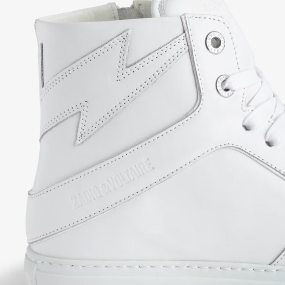 Zadig & Voltaire ZV1747 High Flash Sneakers NEW IN BOX - Picture 1 of 13